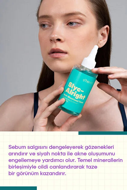 s'hevec Siyah Nokta Karşıtı ve Gözenek Sıkılaştırıcı Salisilik Asit 200 ml Vegan Tonik Slyc–Alright