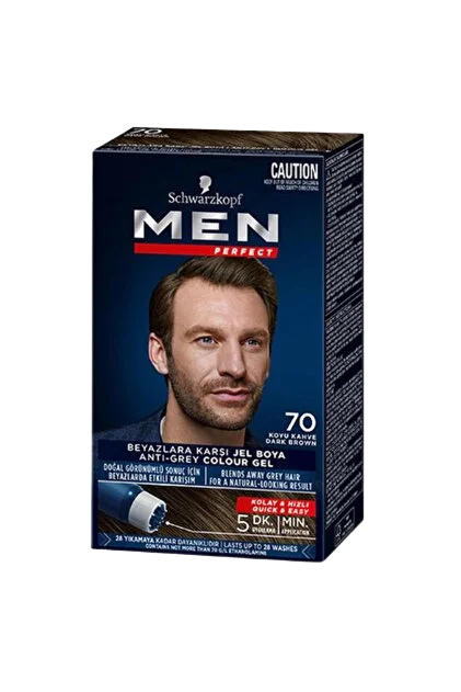 Schwarzkopf Men Perfect 70 Koyu Kahve Erkek Saç Boyası
