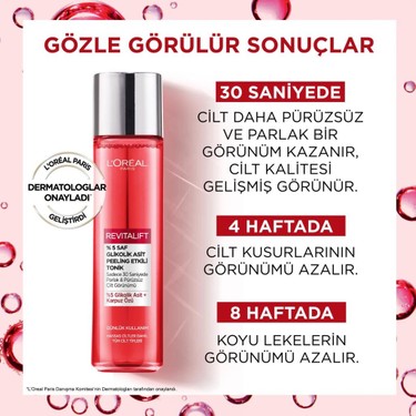 L'oréal Paris Revitalift %5 Saf Glikolik Asit Peeling Etkili Tonik 180ml