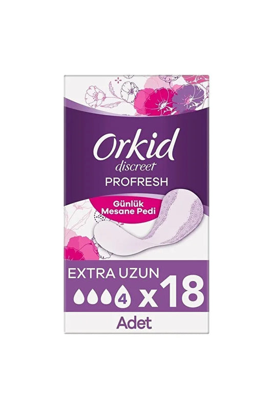 Orkid Mesane Pedi Ekstra Uzun Süper Ekonomik Paket 18 Ped