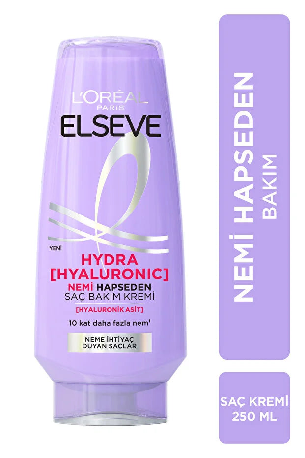 Elseve Hydra [Hyaluronic] Nem ile Dolgunlaştıran Saç Bakım Seti - Şampuan & Saç Bakım Kremi & Serum & Maske