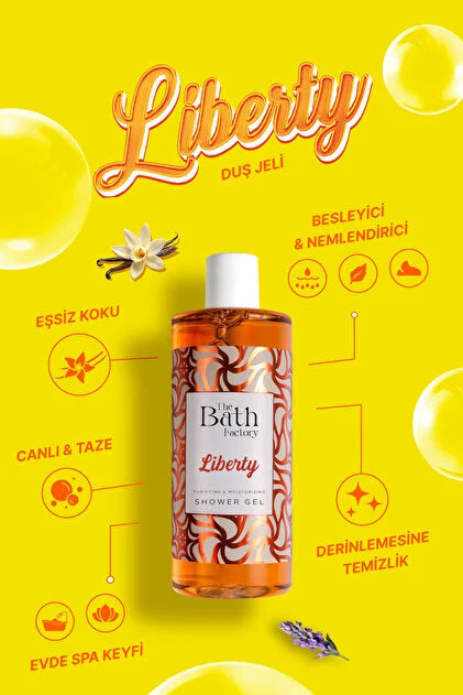 THE BATH FACTORY Nemlendirici Ve Besleyici Liberty Duş Jeli 400 ml