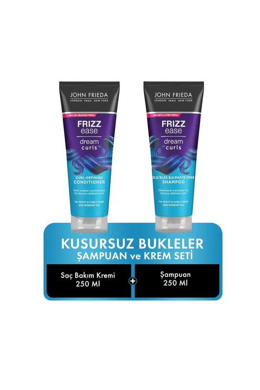 John Frieda Kusursuz Bukleler İçin Saç Bakım Kremi Ve Şampuan 250 ml 2'li