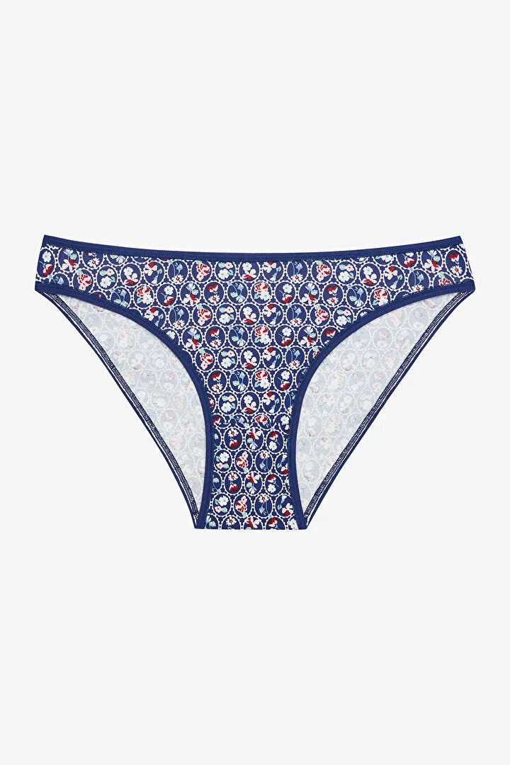 Penti Antique Garden Çiçekli Normal Bel 5'li Slip Külot