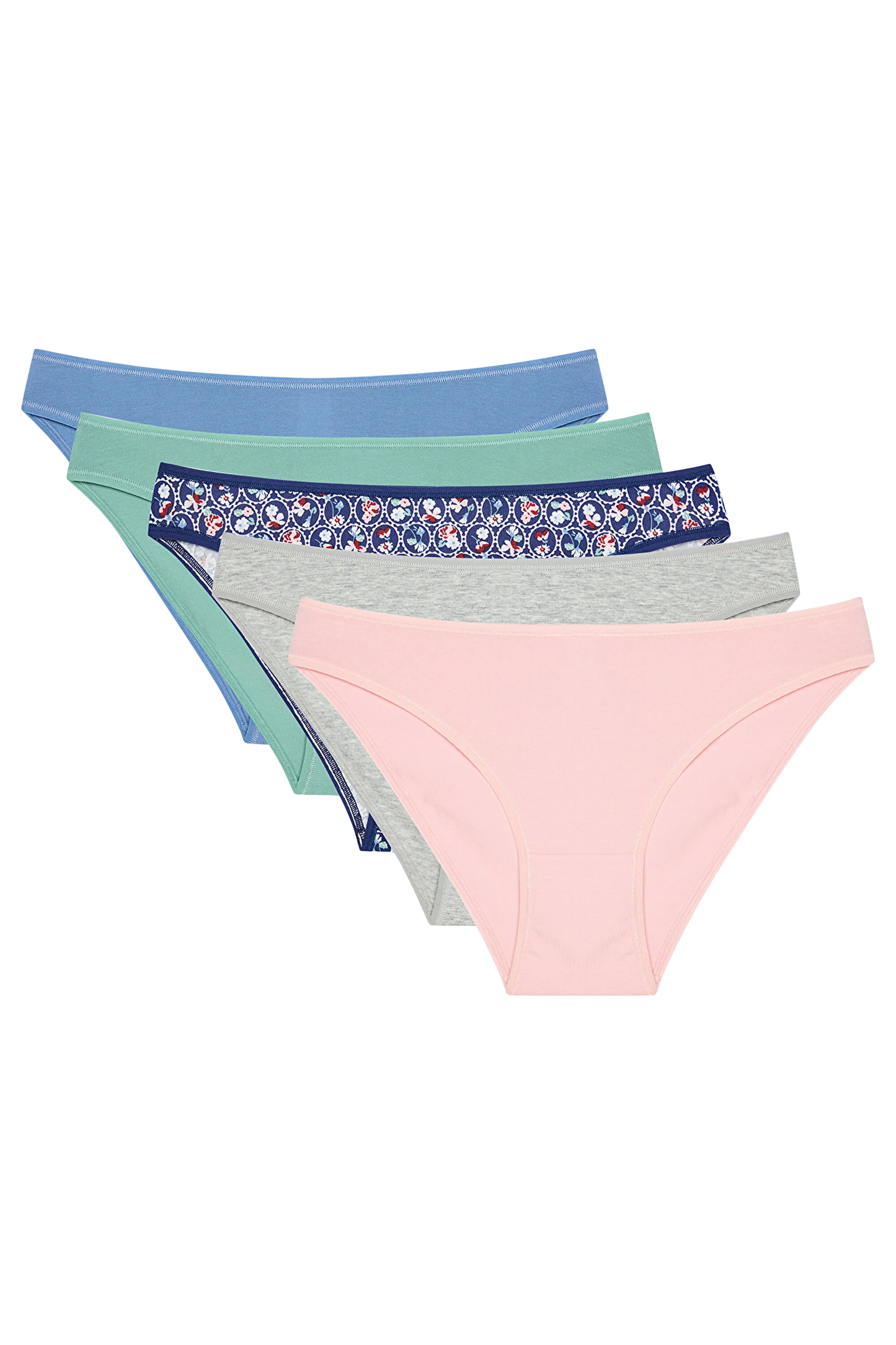 Penti Antique Garden Çiçekli Normal Bel 5'li Slip Külot
