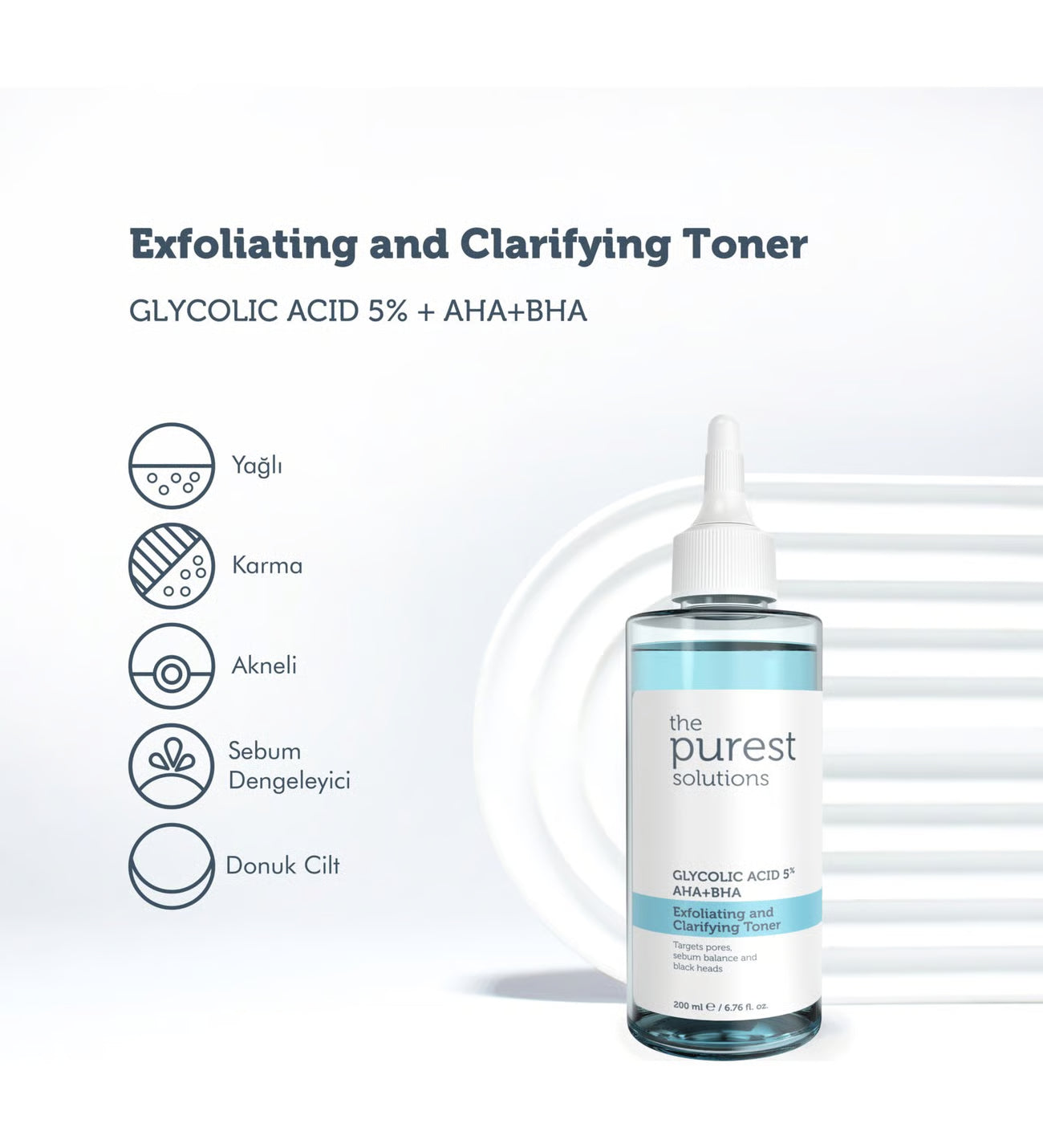 The Purest Solutions, Canlandırıcı Ve Gözenek Sıkılaştırıcı Tüm Ciltler Için Glikolik Asit